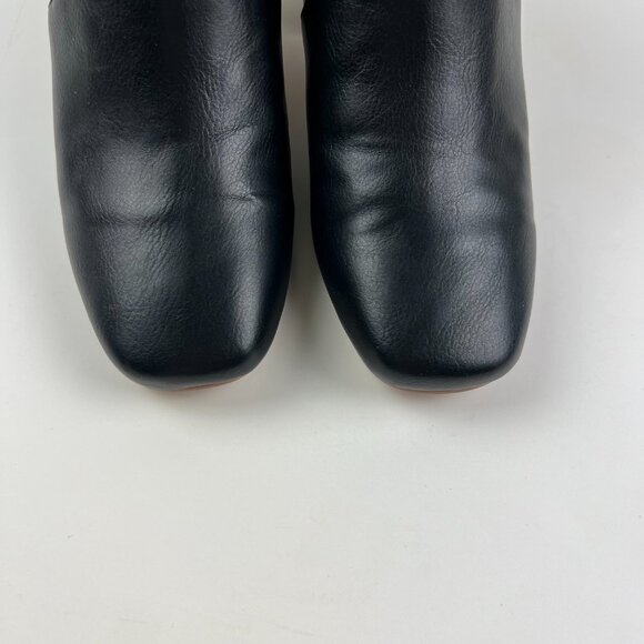 Anthropologie Silent D Black Cabre Boots with Stacked Leather Heel Size 36 - Picture 8 of 10